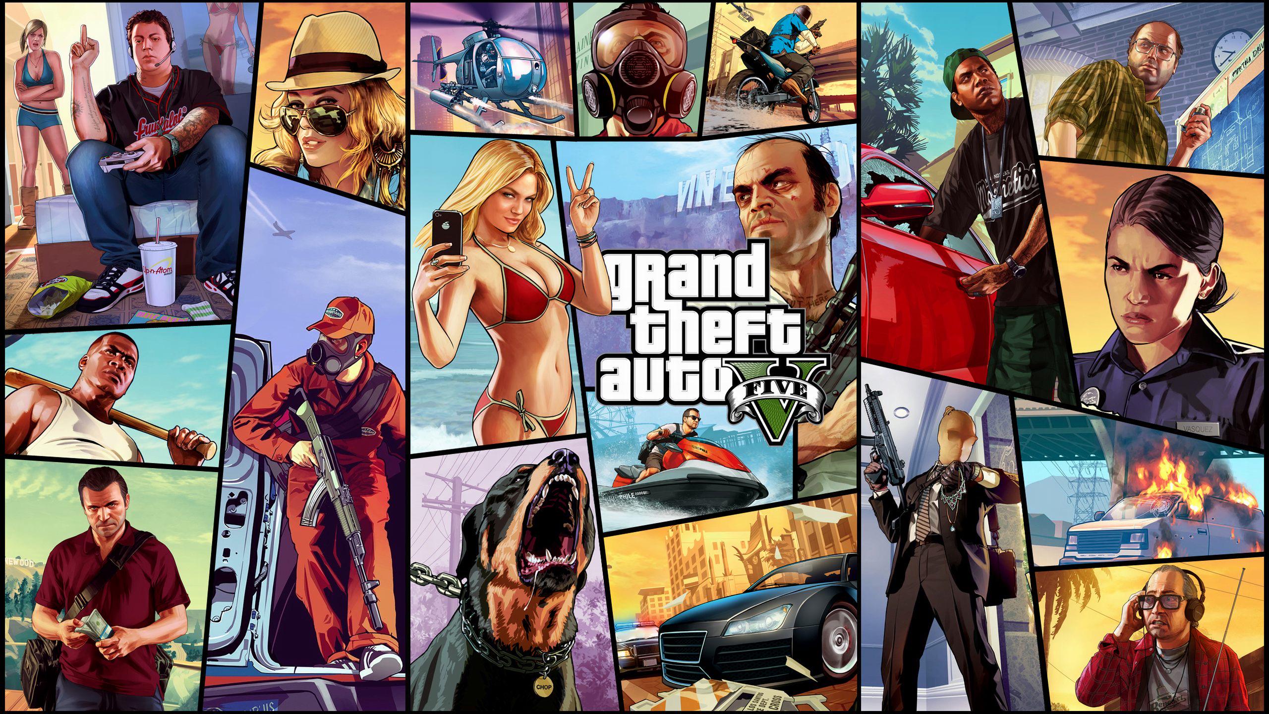 GTA V game poster