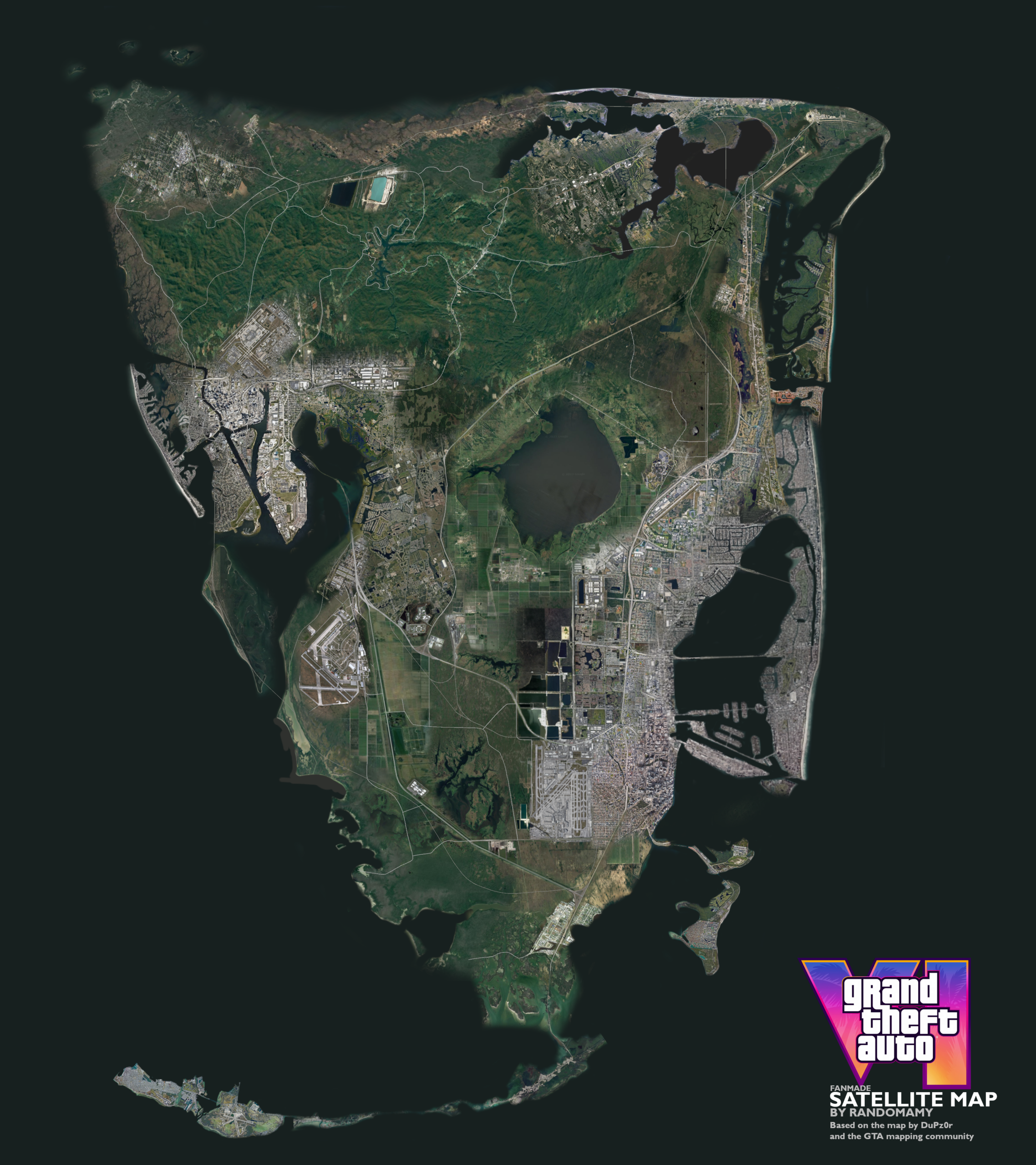 The main map of GTA VI.